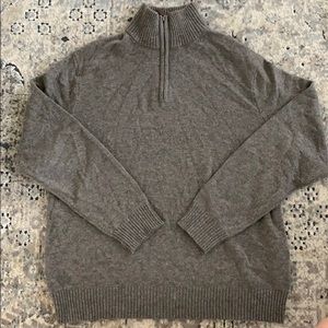 J Crew tall half-zip sweater merino wool blend